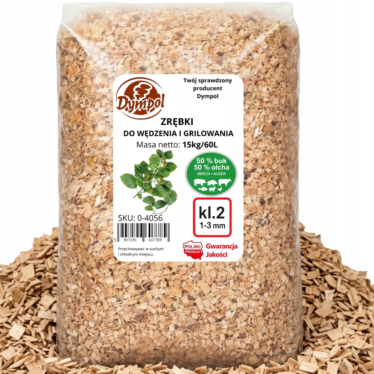 Štěpky Olcha-buk Pro Uzení V Udírně Borniak Kl 02 15 kg Ekologické