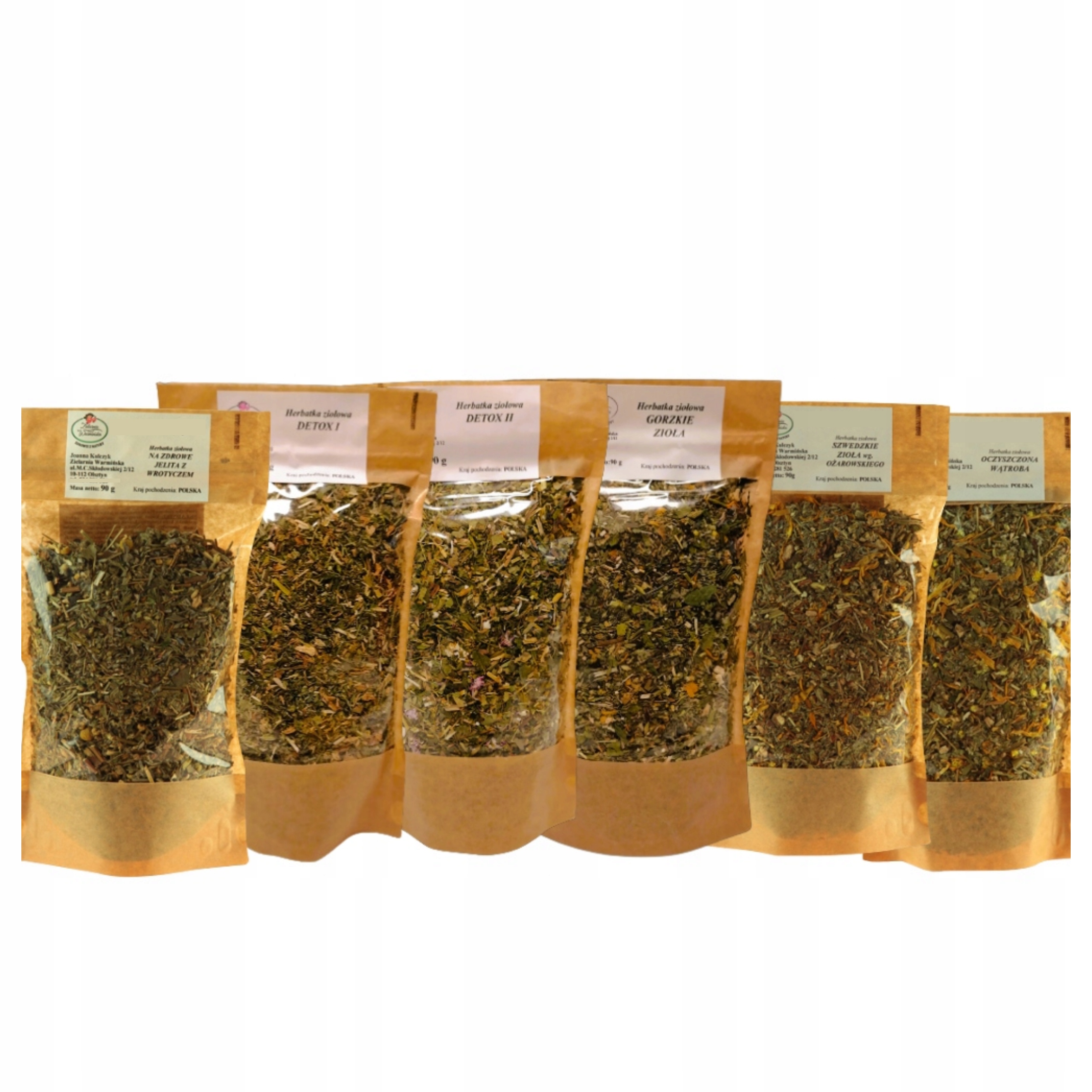 Zestaw 6 Naturalnych Herbat Ziołowych Na 70 Dniowe Oczyszczanie Organizmu
