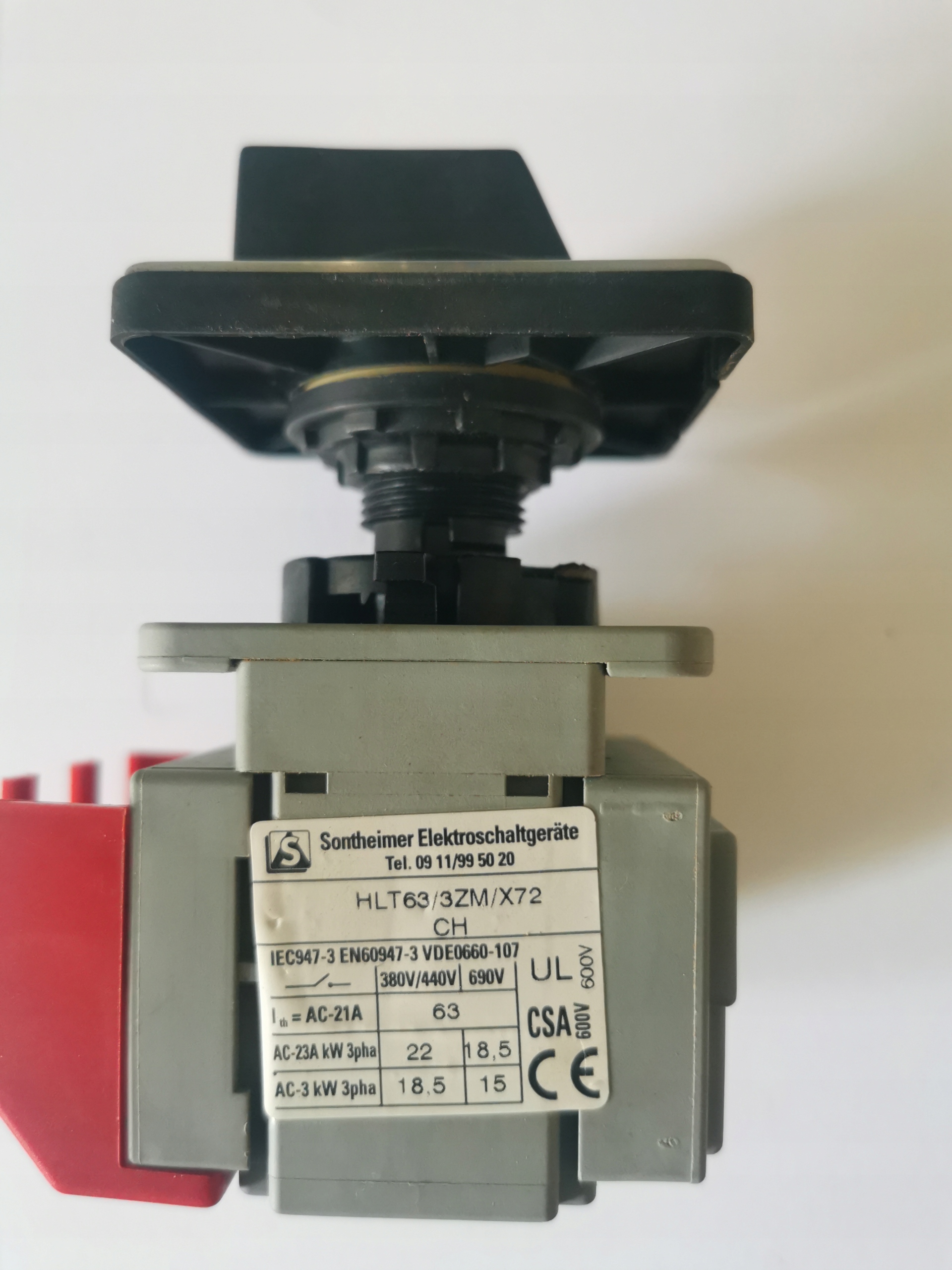 Wyłącznik tablicowy 63A HLT63/3ZM/X72 CH EAN (GTIN) 0008032547876