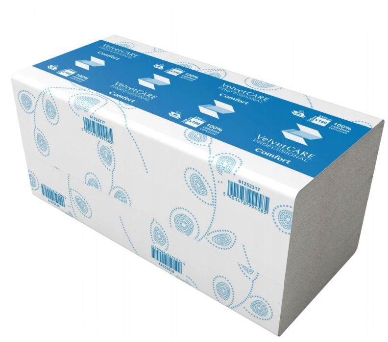 

Ręczniki Zz składane białe 2W celuloza Velvet