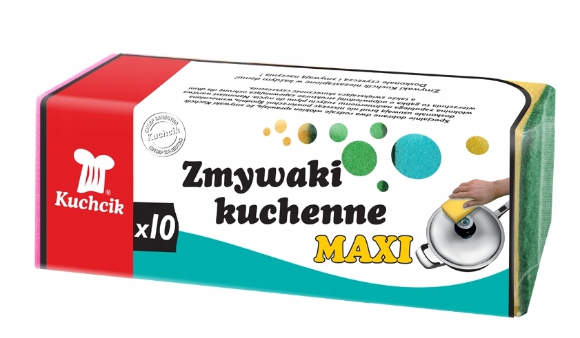 

Zmywak Kuchenny Kuchcik 10szt. Maxi Dwustronny