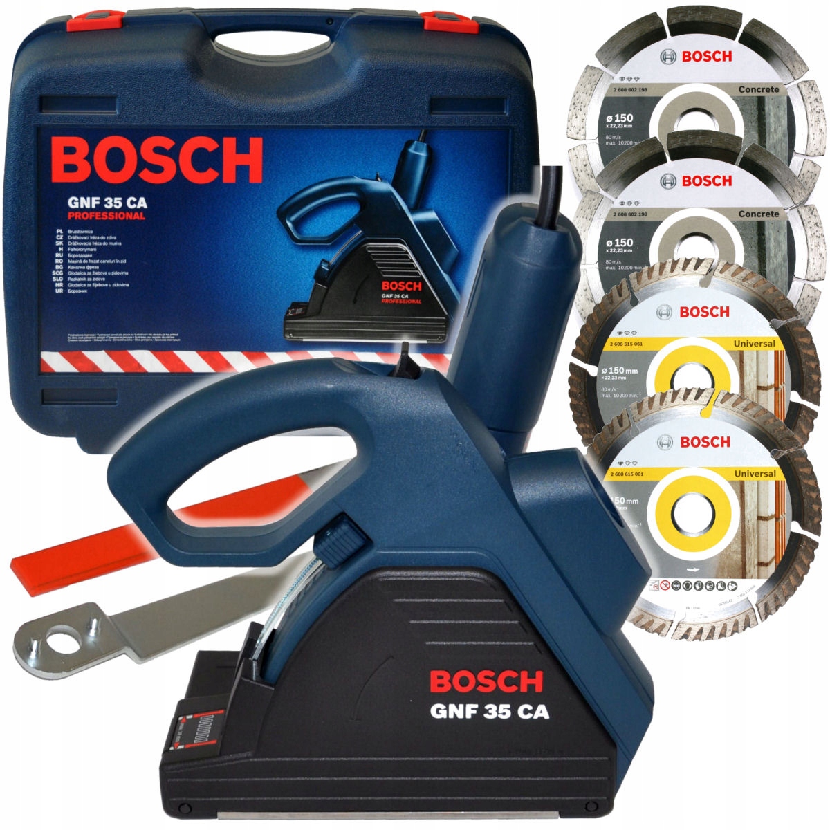 

Bruzdownica 1400W Gnf 35CA Bosch 4 Tarcze Diamen