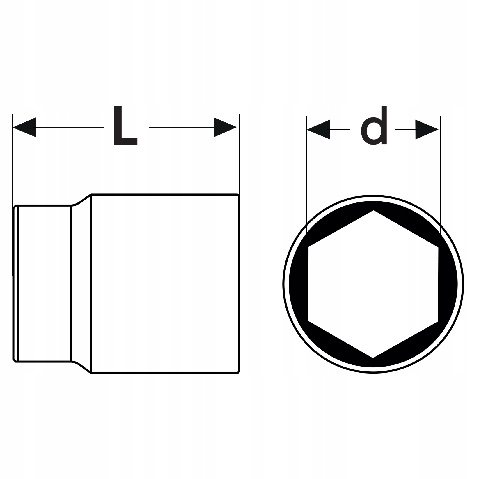 NASADKA 1/2" 32 MM 6-KĄTNA Marka Rexxer