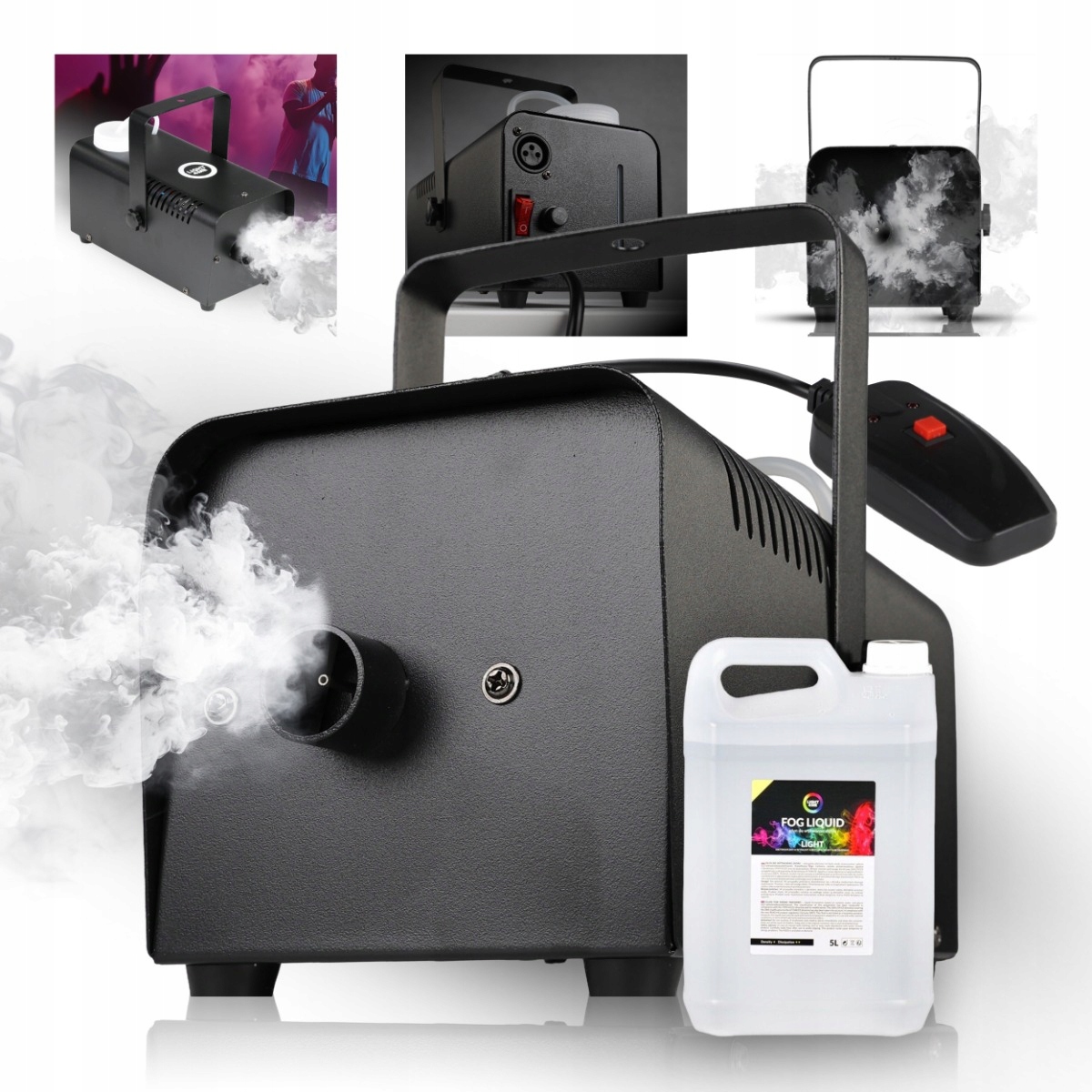 Výrobník Kouře Mlha Zakouřovač Kouřový Stroj Silný Pilot+ Bonus Kapalina 5L