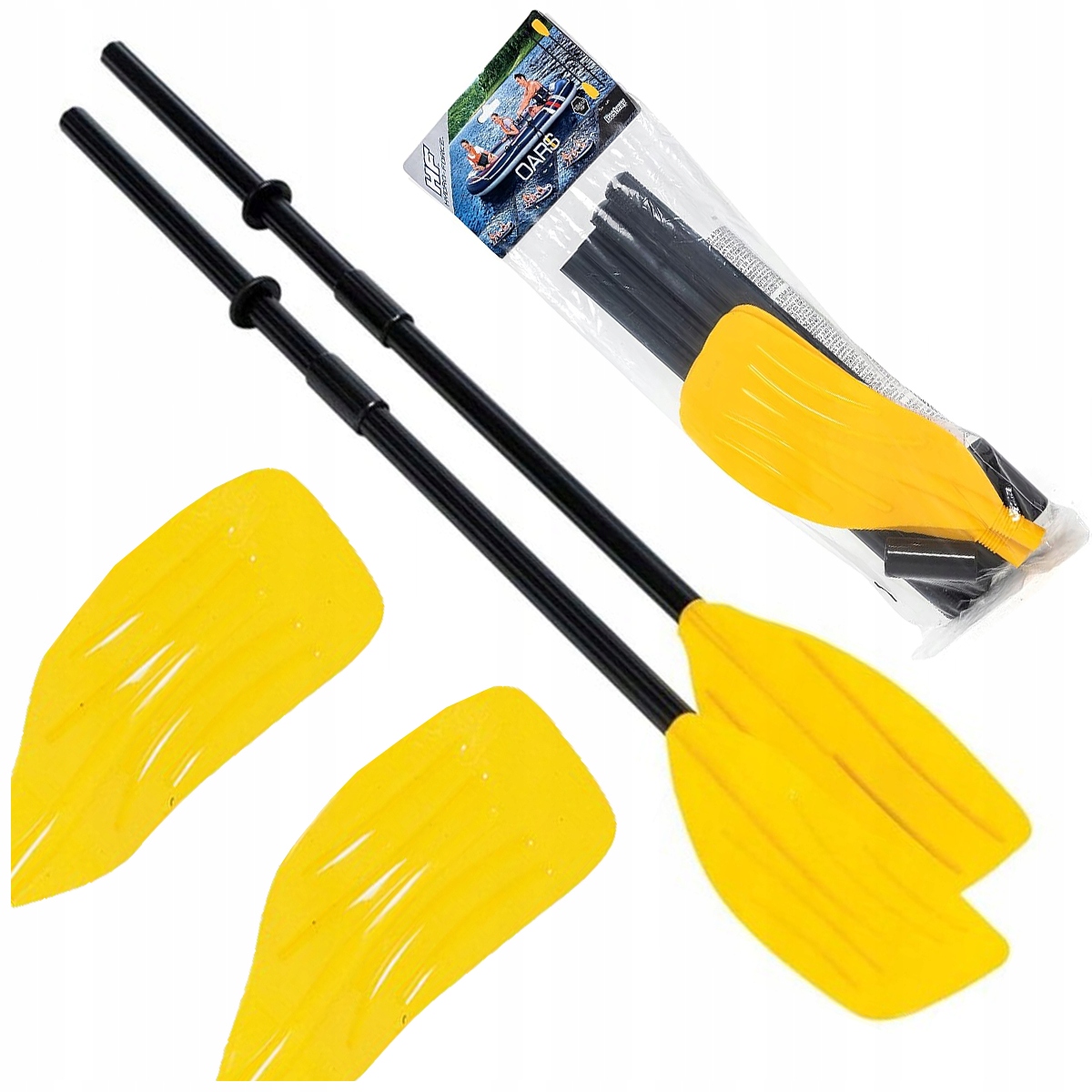 2 szt. WIOSŁO POJEDYNCZE PLASTIKOWE 124cm do pontonu WIOSŁA Bestway 62015 Stan opakowania oryginalne
