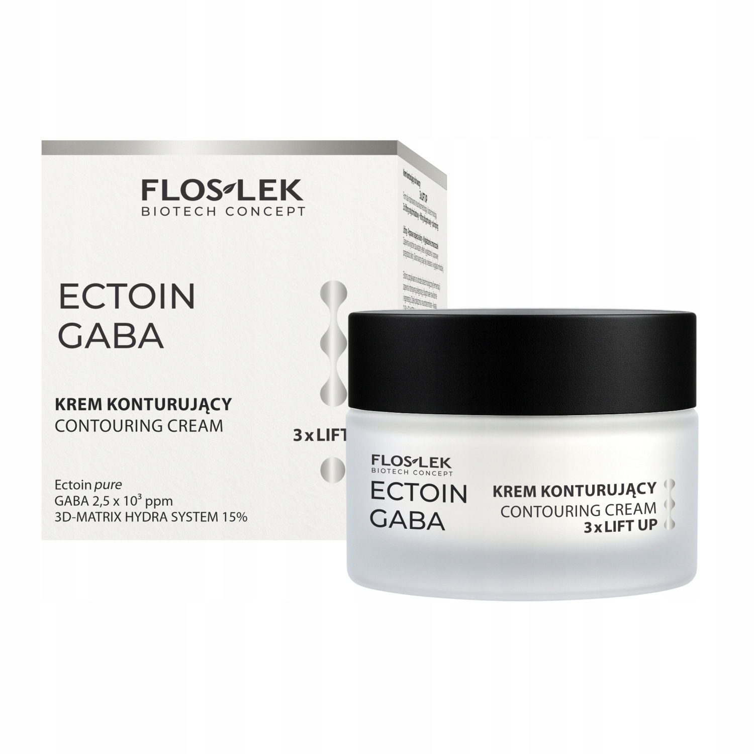 Konturovací krém na obličej 3× Lift Up 50 ml Ectoin Gaba Floslek