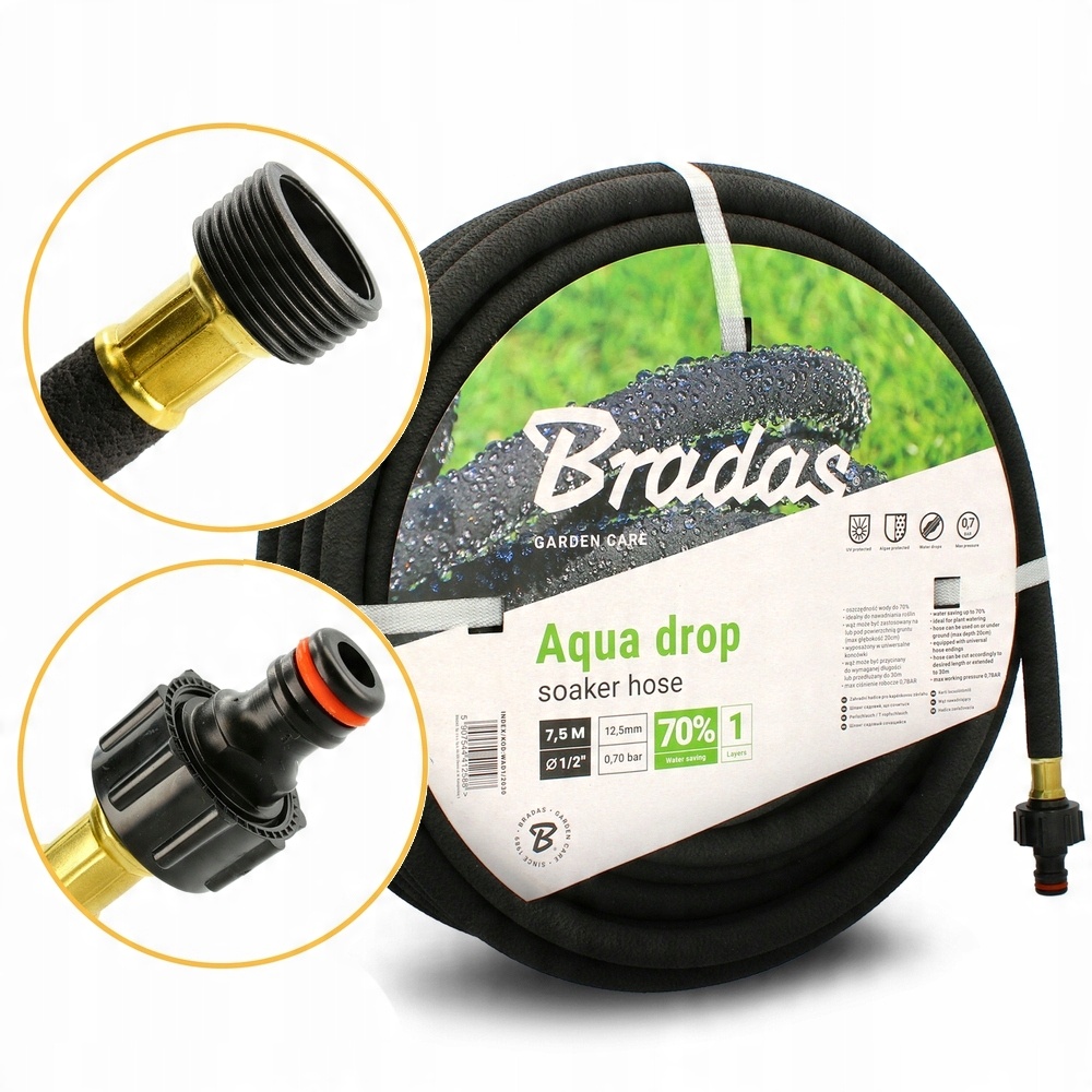 

Wąż nawadniający pocący do wody Bradas 1/2'' 30m
