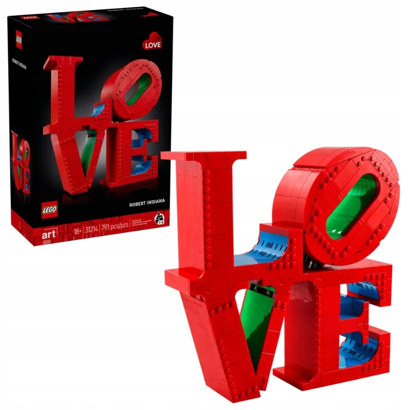 Lego Art 31214 Sada Nápis Socha Love Robert Indiana 791 Dílků 18+
