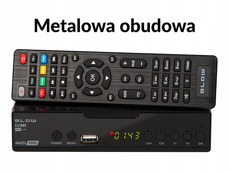 Dekoder tuner DVB-T2 BLOW 4625FHD H.265 V2 Kod producenta 4625FHD H.265