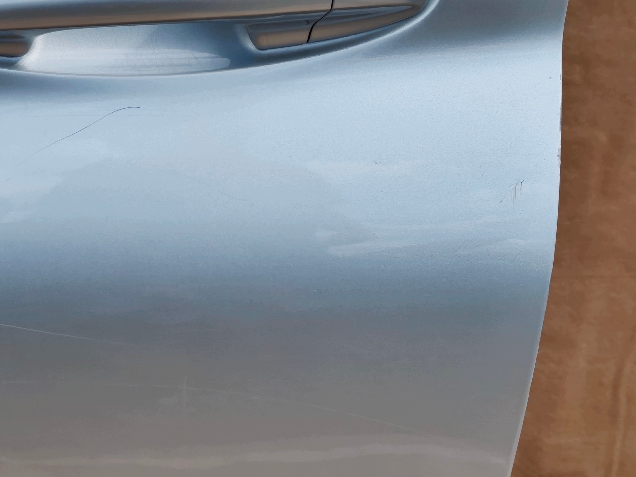 FORD FIESTA MK8 2017-2023 door left front MOONDUST SILVER 3DRZWI