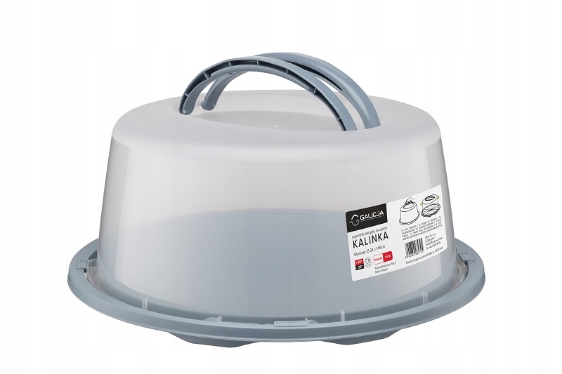 

Pojemnik na tort ciasto Galicja Kalinka szary