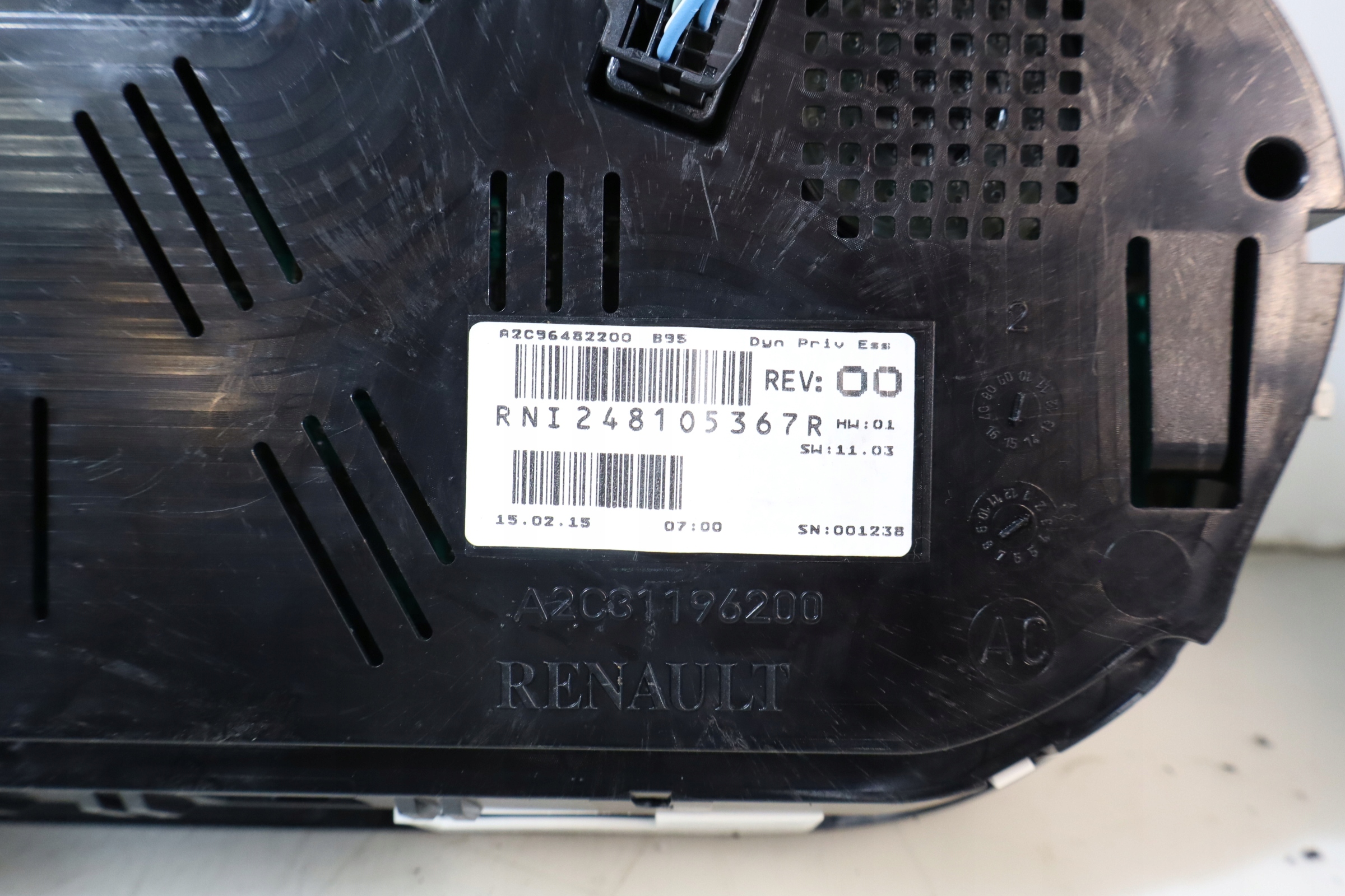 ZEGARY RENAULT MEGANE III LIFT 1.6 16V Numer katalogowy oryginału 248105367R