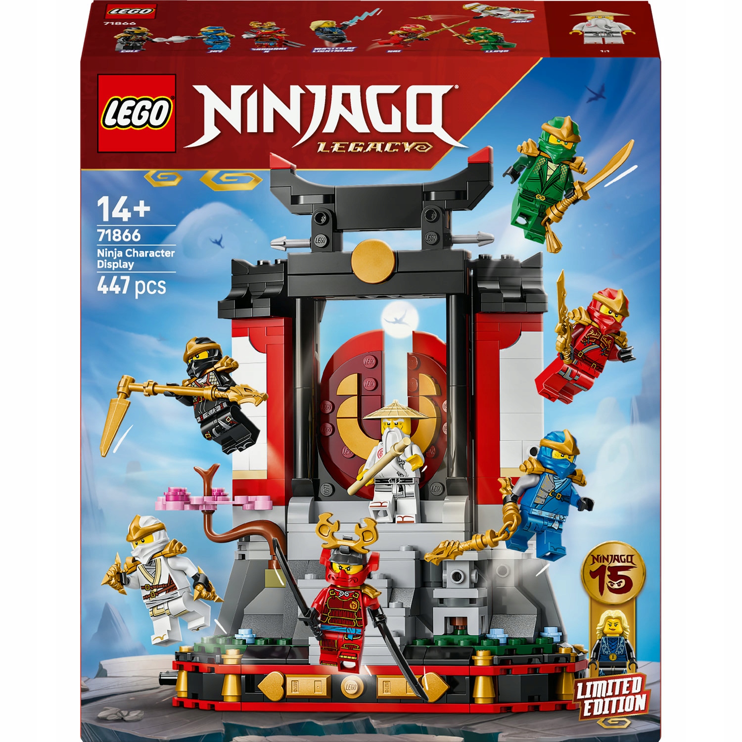 Lego 71866 Ninjago Ozdoba s postavami nindžů – 15. výročí Dekorace s nindži