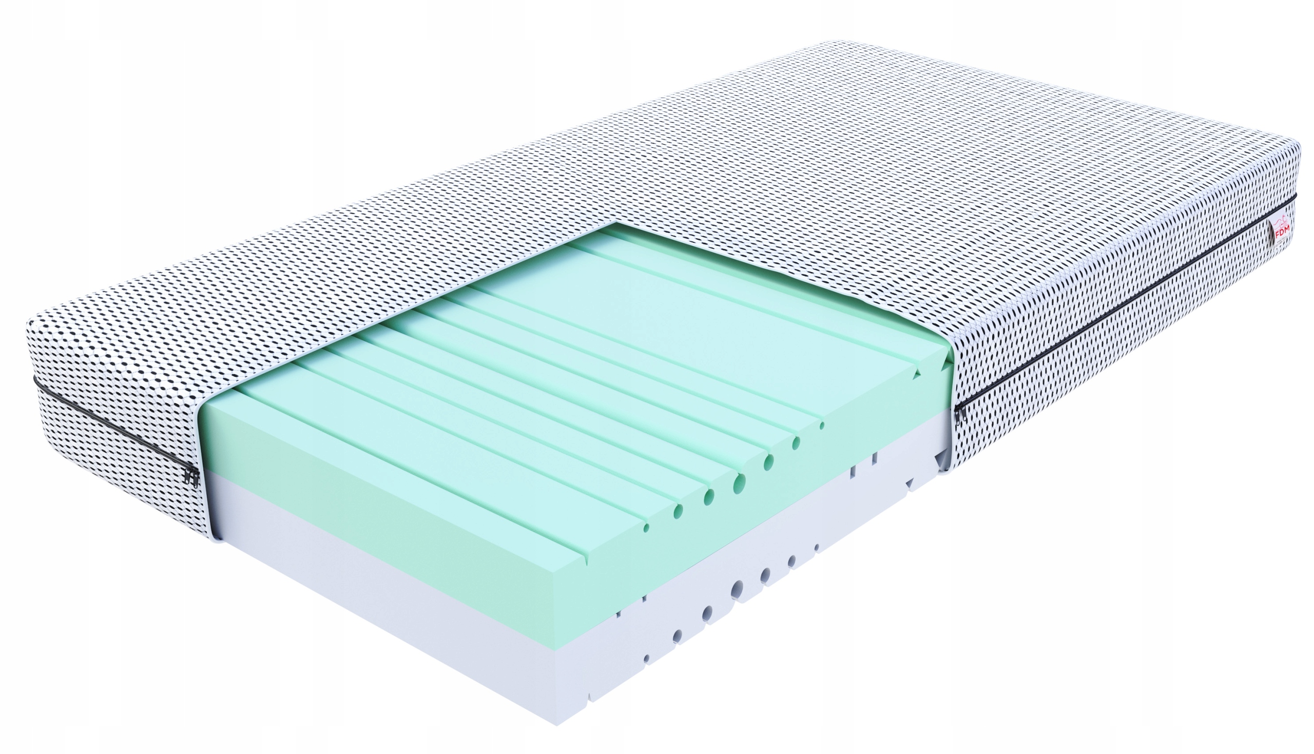 Materac piankowy 80x200 profilowana pianka wysokoelastyczna Hr Fdm Space