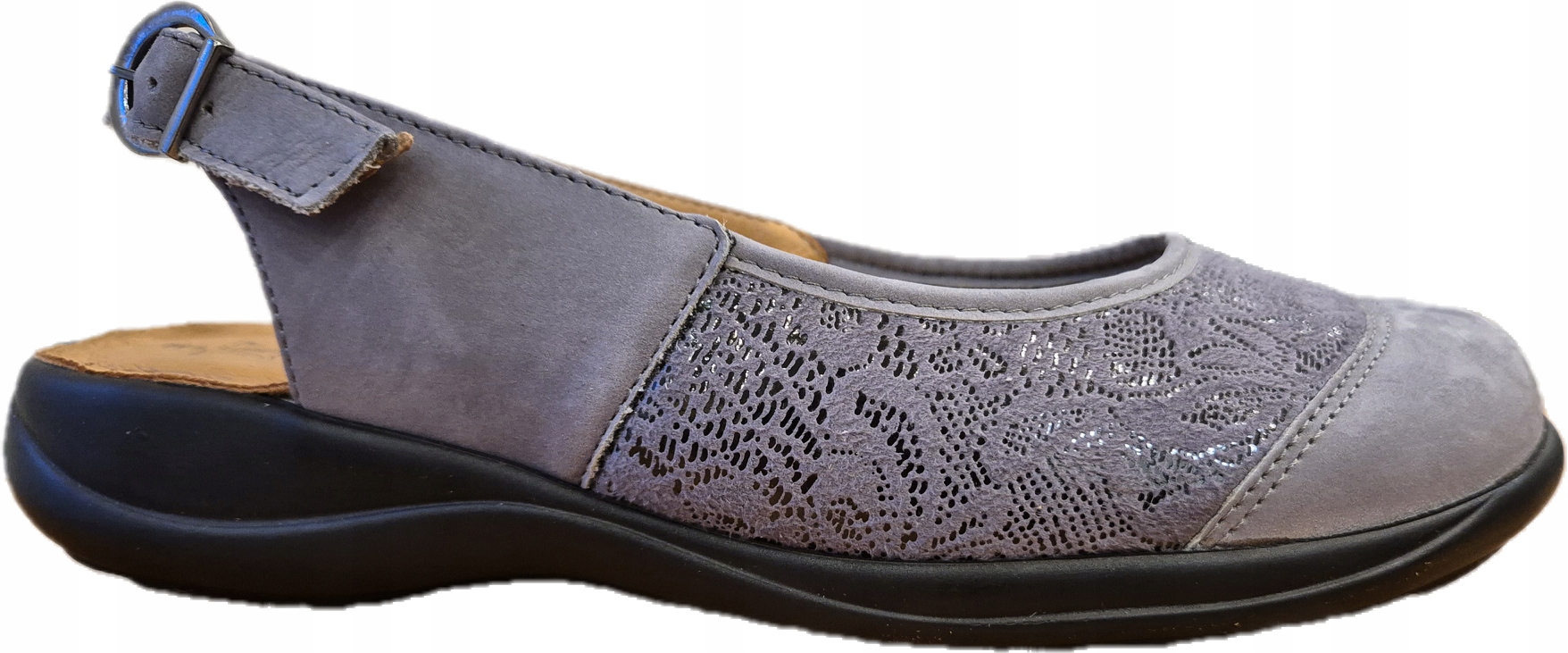 Axel Comfort Sandály Na Haluksy Popelavé Zakryté Prsty 2450 Tuhost H vel. 36