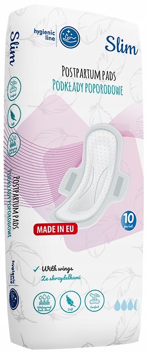 AKUKU PODKŁADY PODPASKI POPORODOWE 10 szt. SLIM EAN (GTIN) 5907644000692