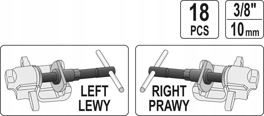 SEPARATORY DO ZACISKÓW HAMULCOWYCH 18 CZĘŚCI YATO Marka Yato