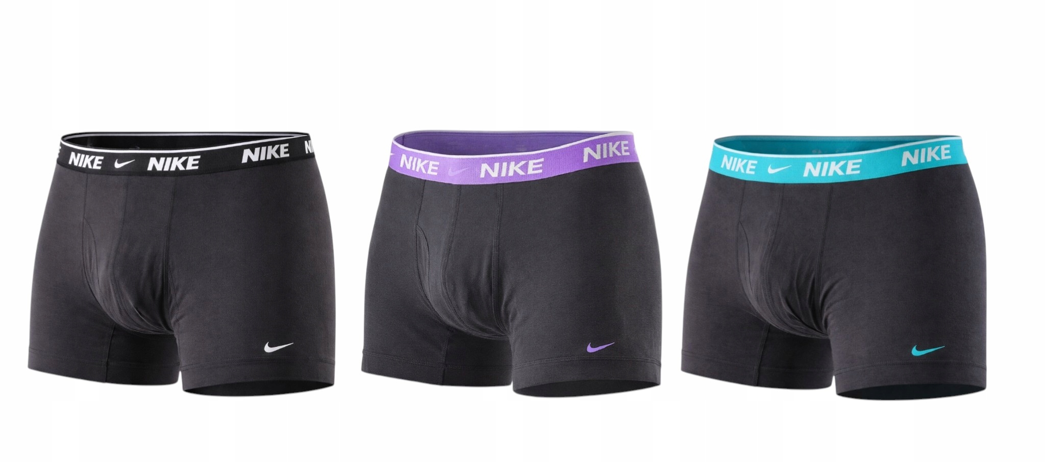 Nike Bokserki Męskie Trunk 3PK Czarne r.L