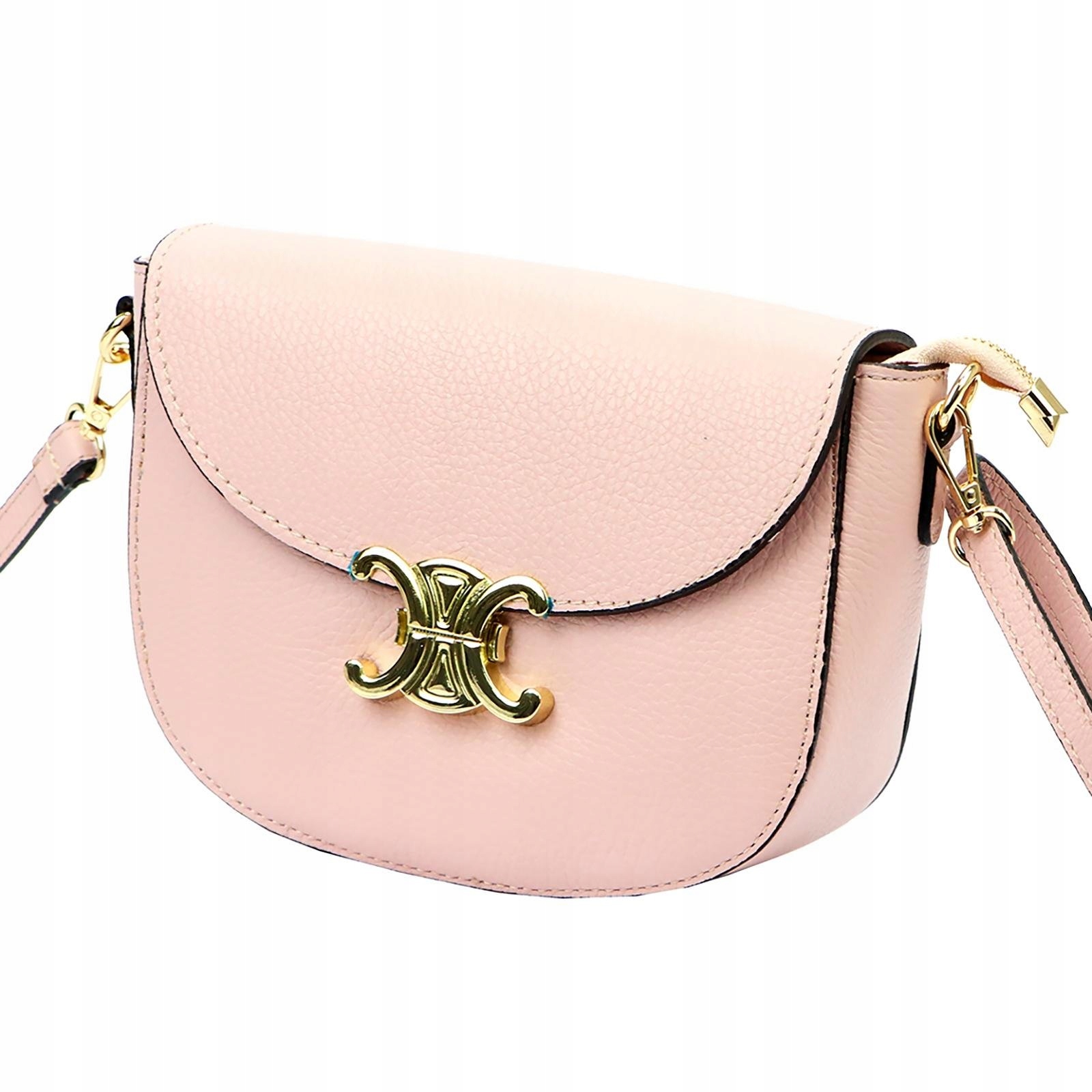 Dámská kabelka přes rameno kožená růžová Luka Dollaro