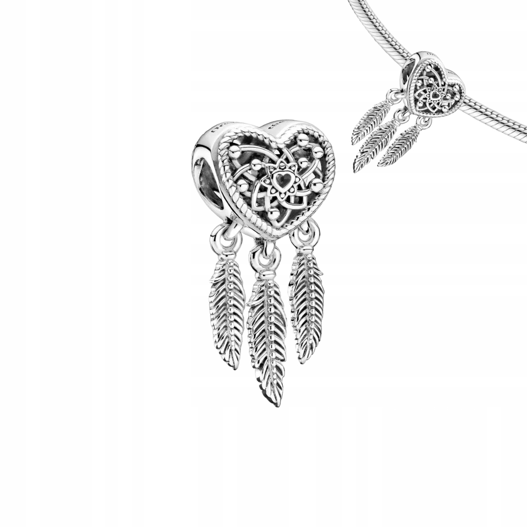 CHARMS ZAWIESZKA ŁAPACZ SNÓW SERCE + WORECZEK Marka Inna marka