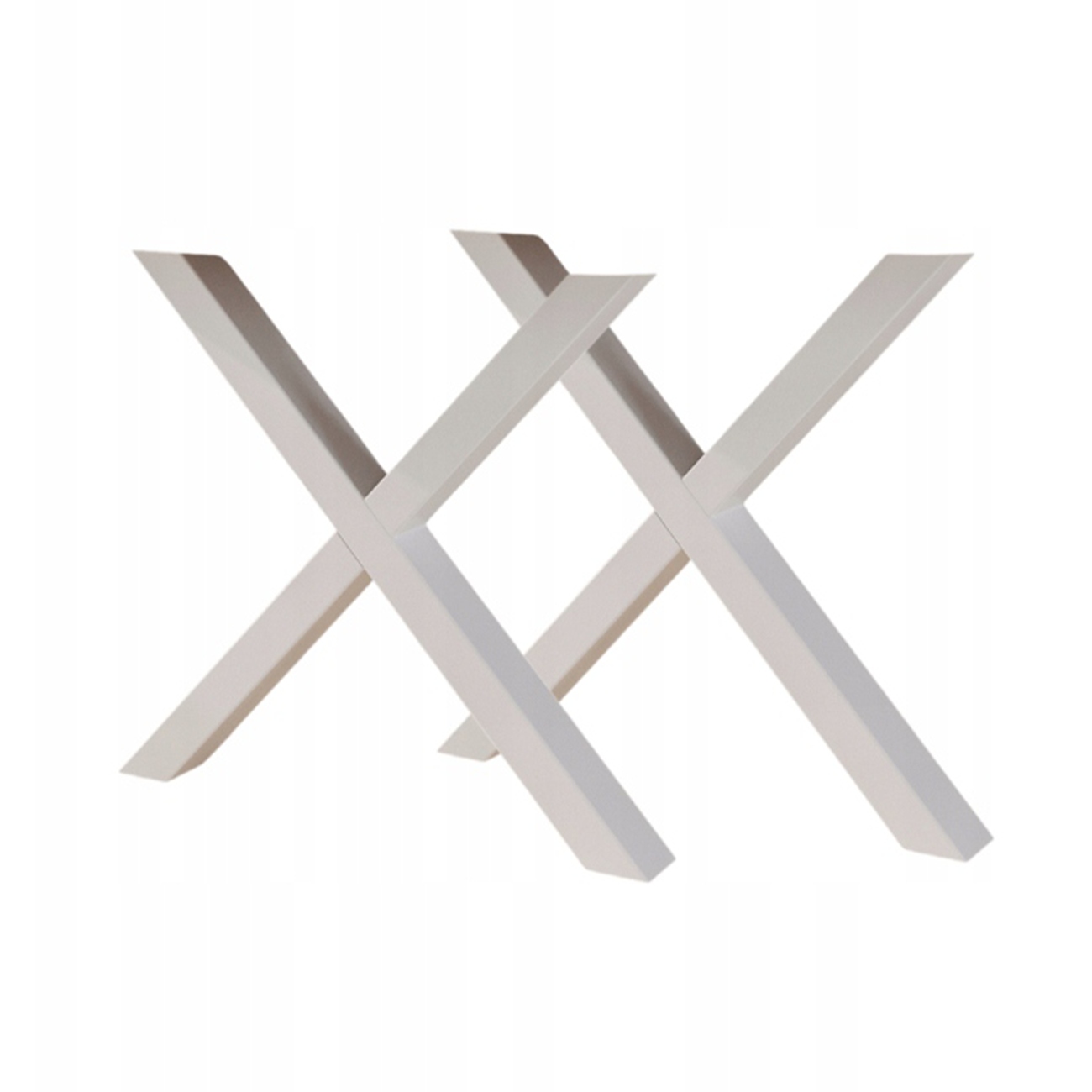 Kovové Nohy X Na Stôl, Loftové Lavice, 2 Ks, Biele, Moderné