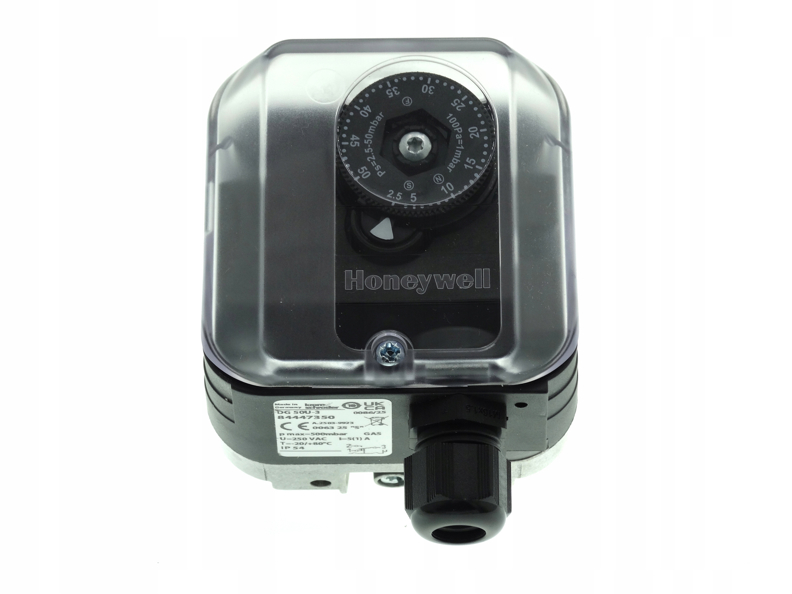 Tlakový spínač Presostat Kromschroder Dg 50 U-3 (2,5-50 mbar)