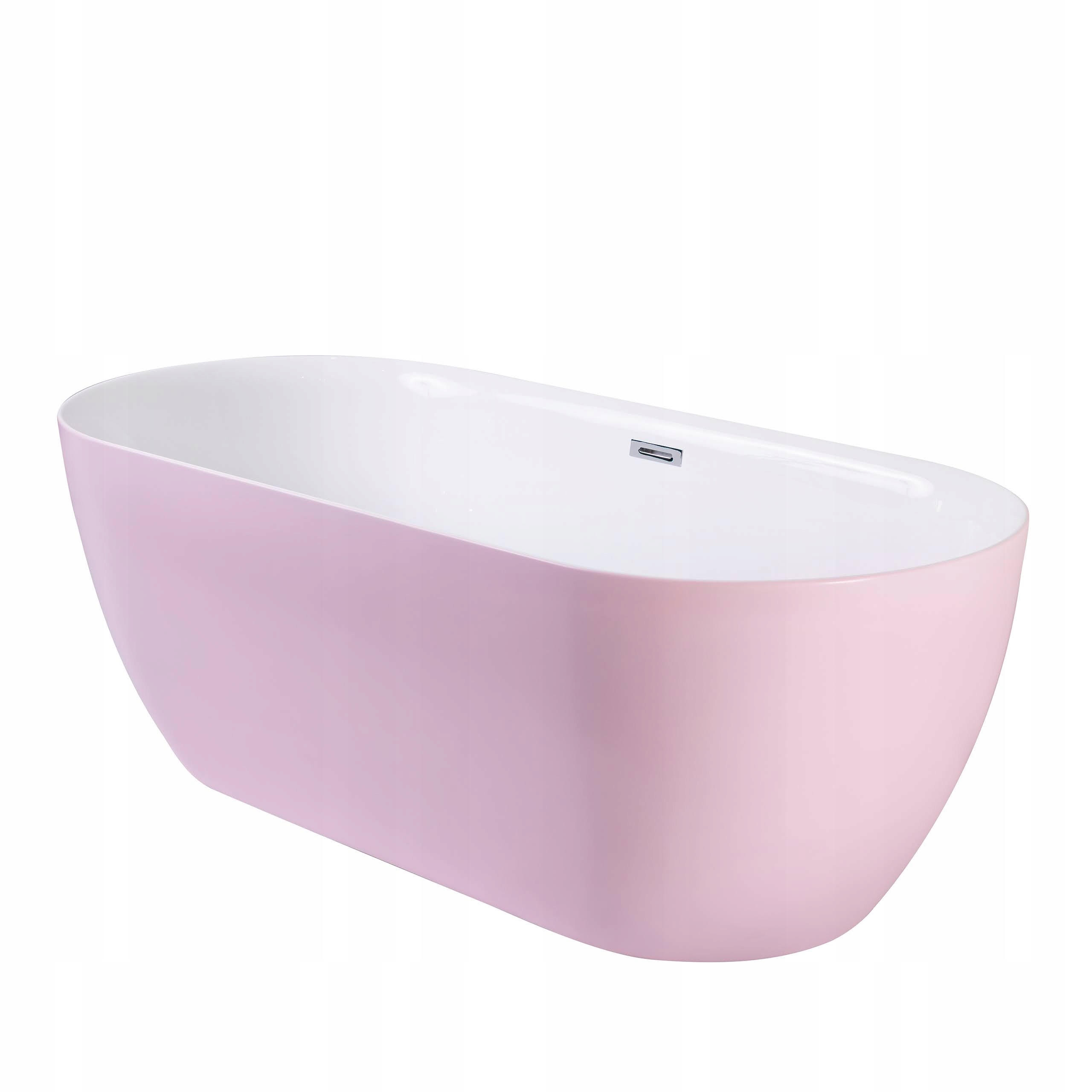 Růžová volně stojící vana Kovalo 170 cm bílá lesklá Indes