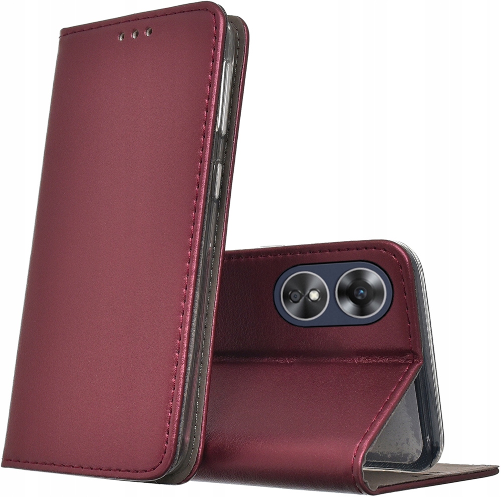 

Etui skóra Magnet Szkło 9H do Oppo A17