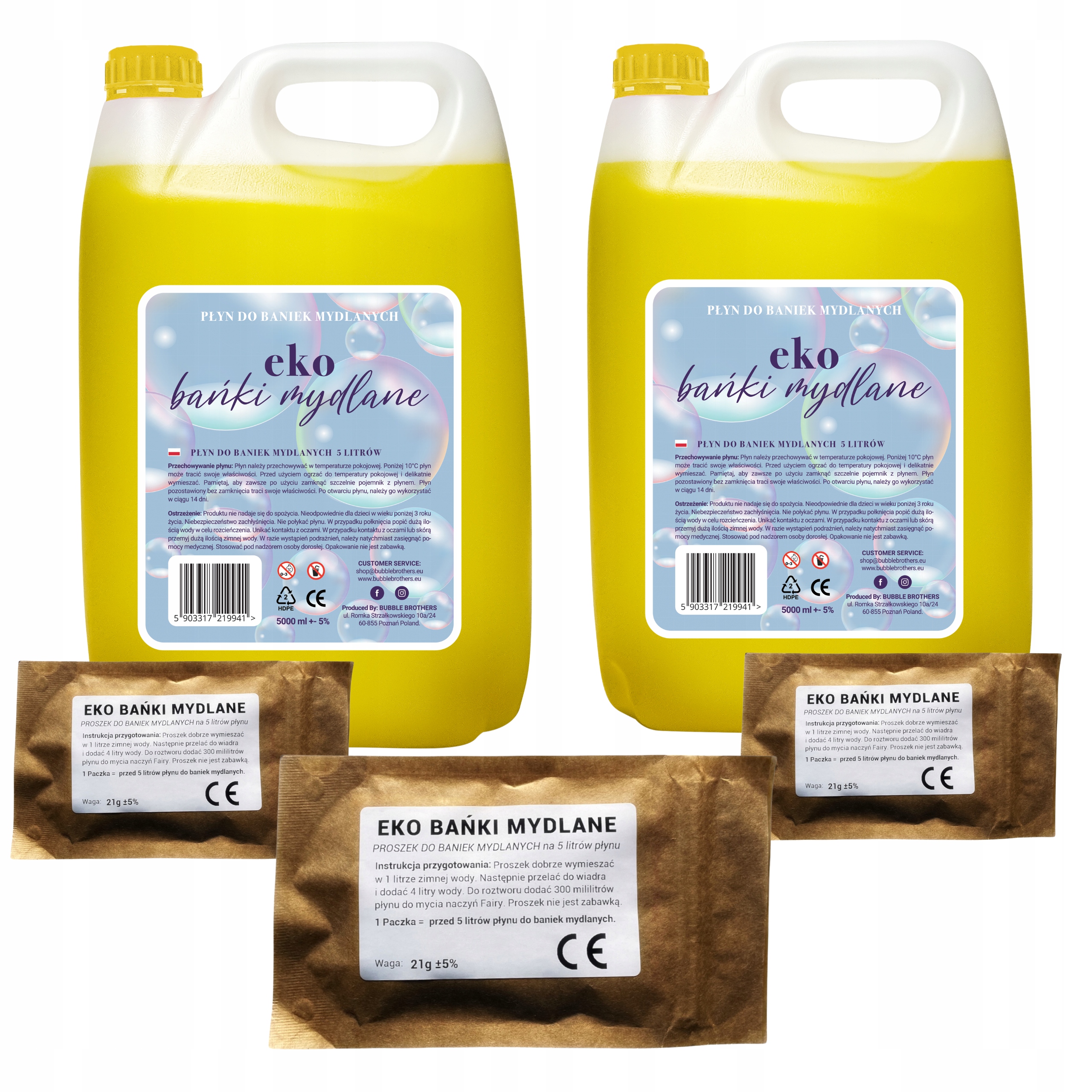 

25 Litrów Płyn do Baniek Mydlanych 10 15