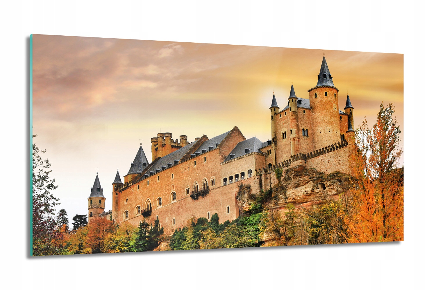Zámek Alcazar Foto na skle do ložnice 100x60