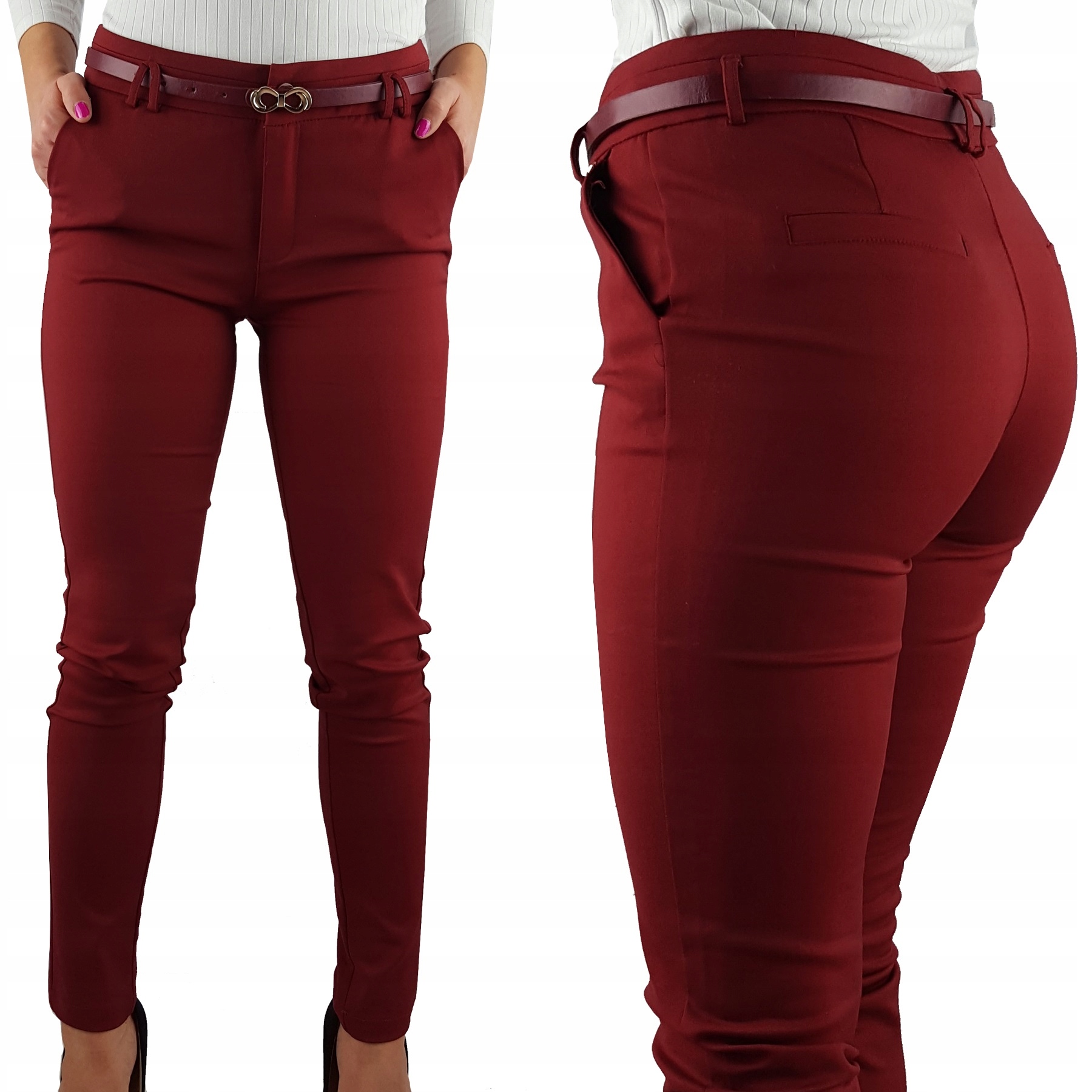 Elegantní Dámské Doutníkové Kalhoty Freesia Pásek