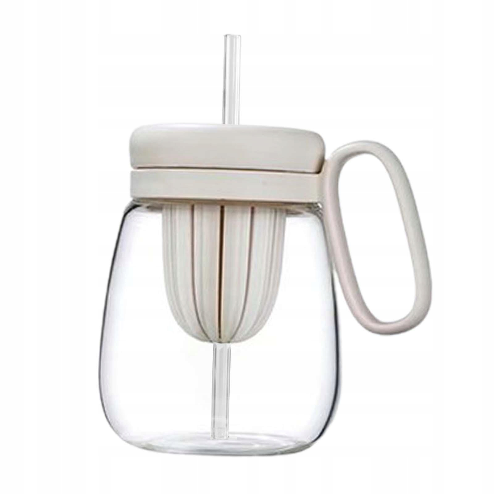 Butelka na wodę ze słomką Bubble Tea do smoothies Smoothies 850ml biała Liczba elementów w zestawie 100 szt.