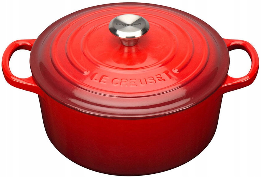 Hrniec Železný Le Creuset 3,3 L s pokrievkou na varenie, červený