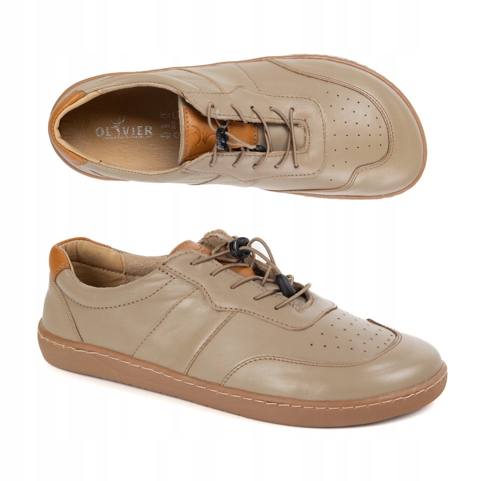 Dámské Boty Barefoot Kůže Minimalistické Široké Aria cappucino 36