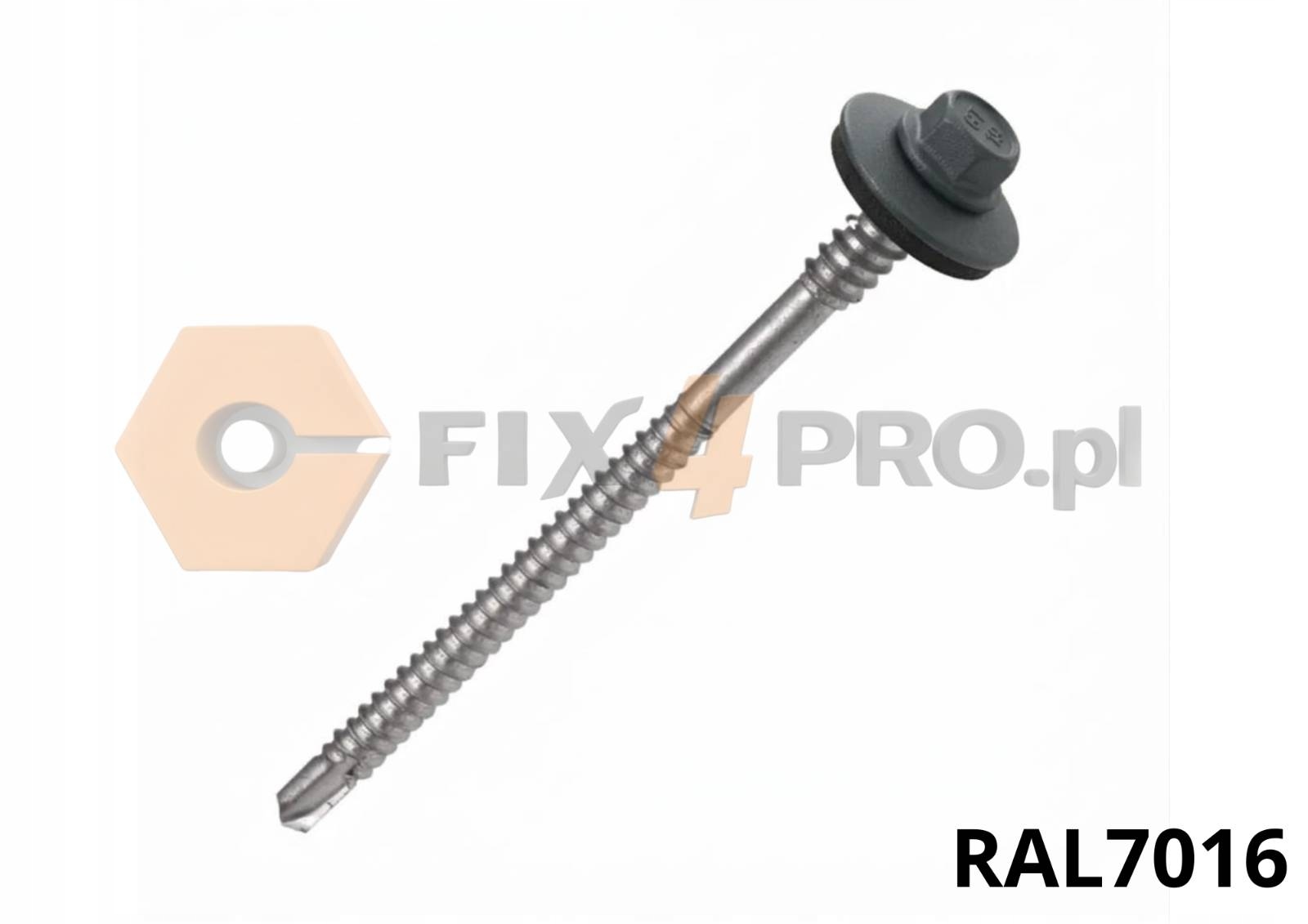 Wkręty do płyt warstwowych Etanco GT6 GTR6 5,5x110mm 100szt Ral 7016 Antrac