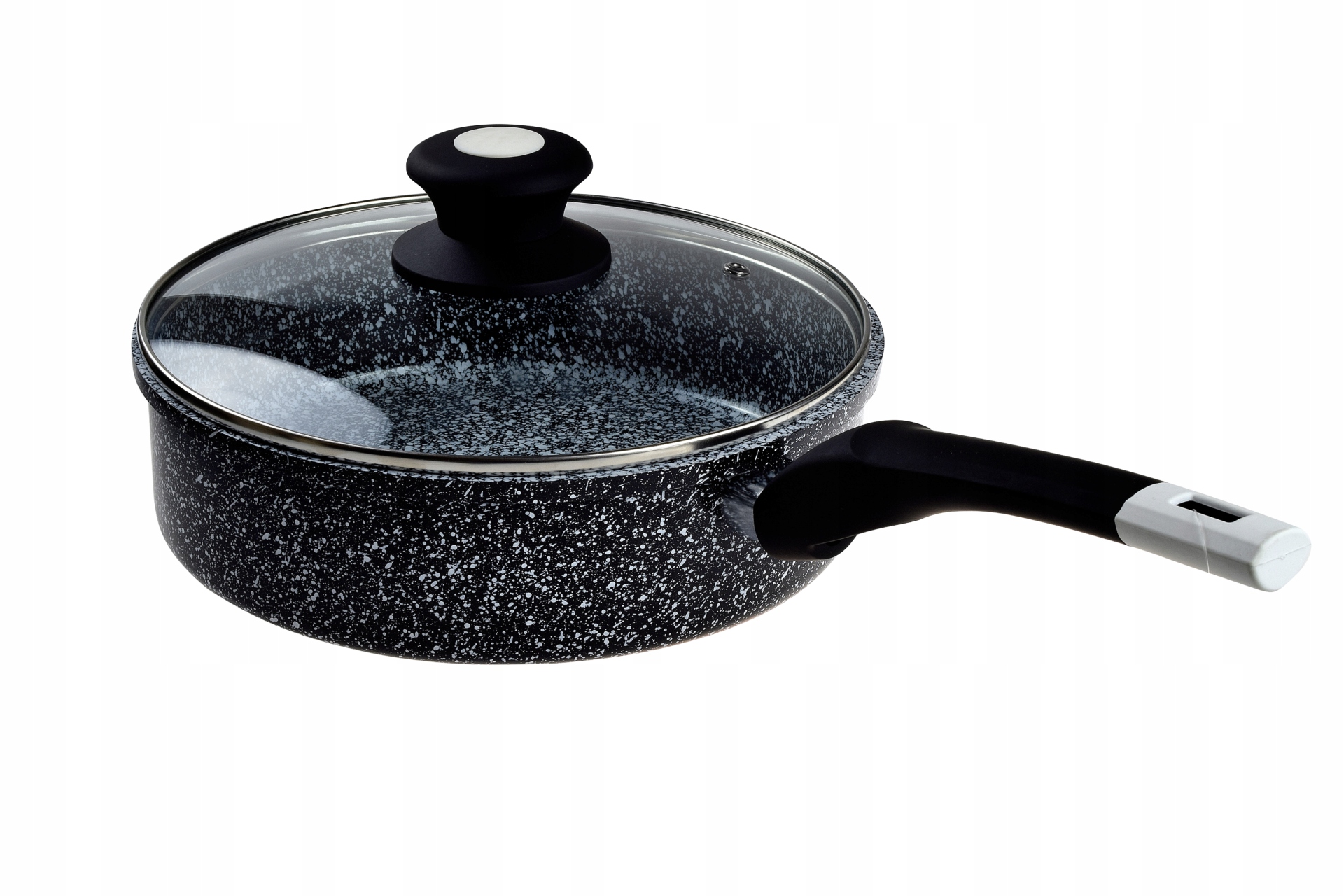 

Patelnia Głęboka 24cm Z Pokrywą Granitowa Edenberg