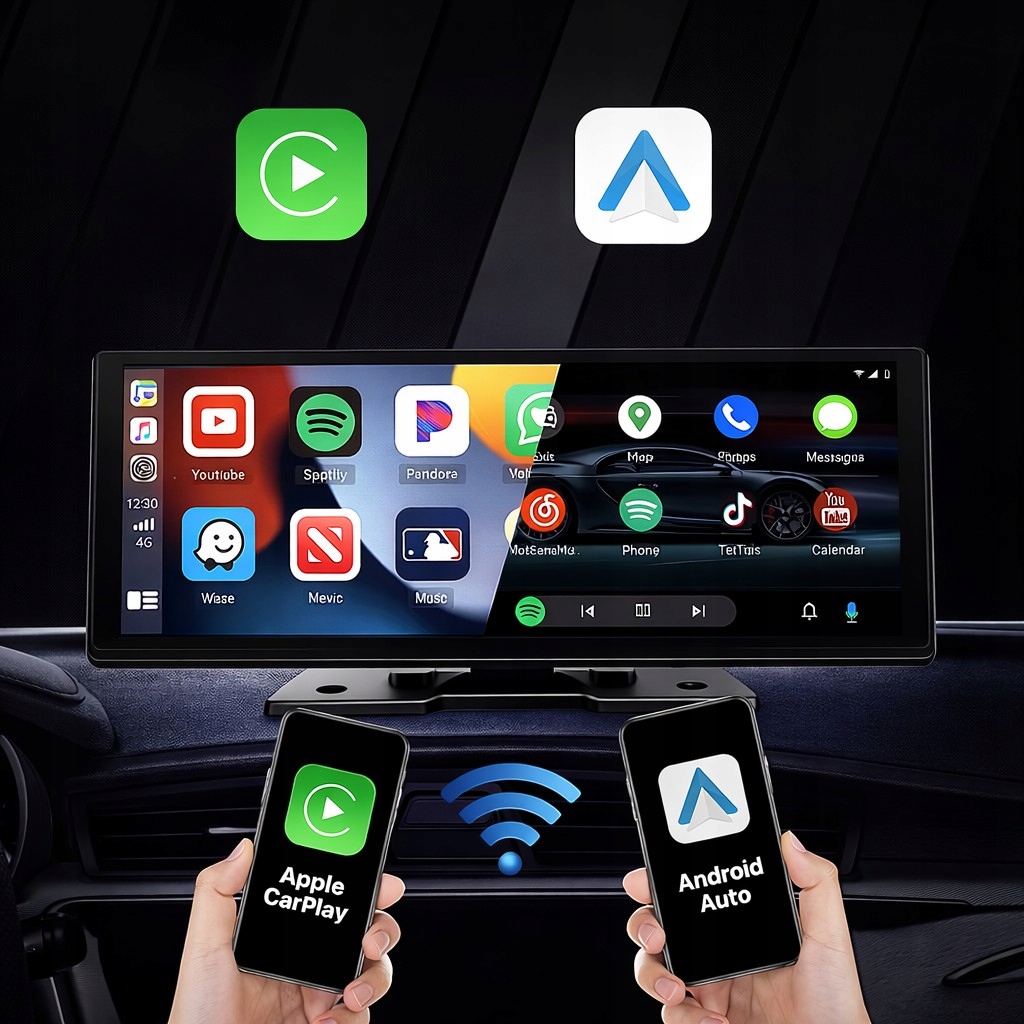 Ekran samochodowy Nawigacja 10.26" CarPlay Android Auto kamera przód tył
