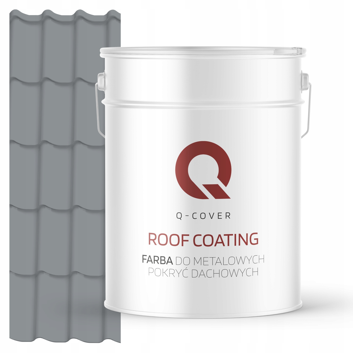 Farba Na Kovové Strechy Z Pozinkovanej Ocele Šedá RAL7045 10L Polomatná