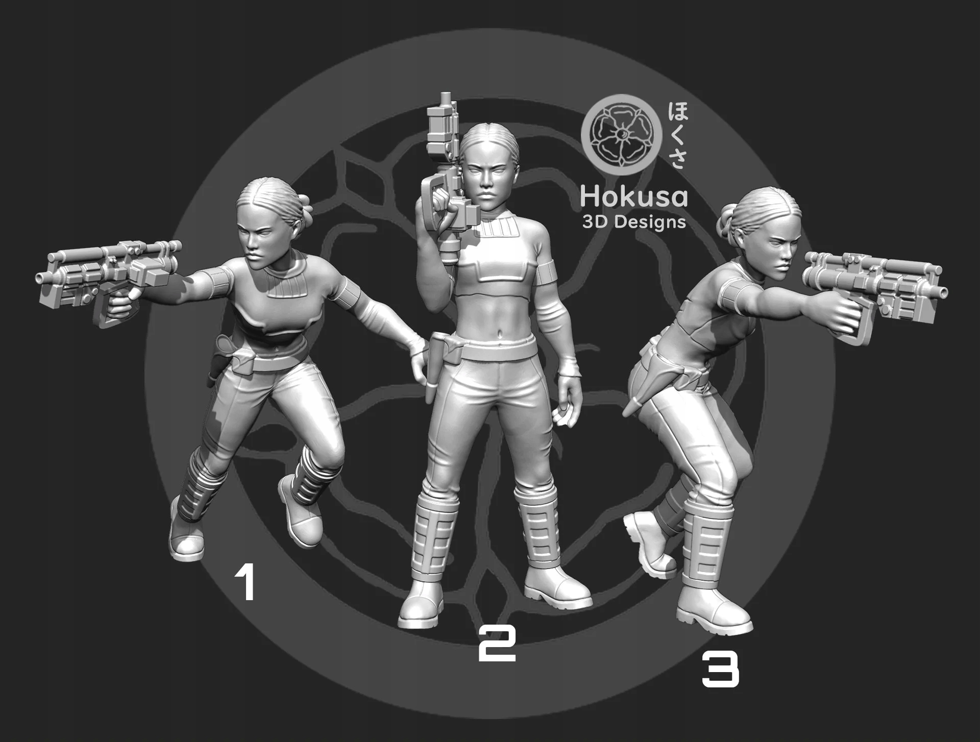 Determined Queen model pasuje do gry StarWars Legion 1