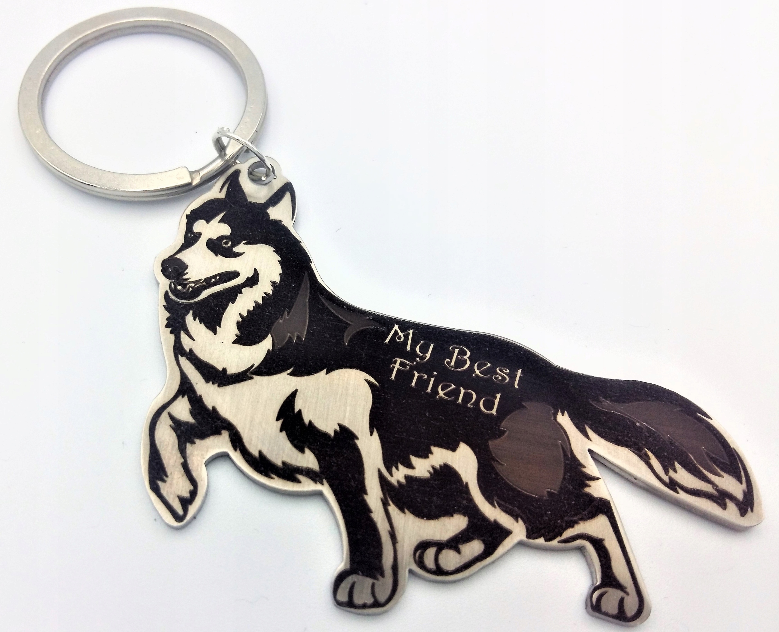 

Husky, Haski Pies Brelok Grawer na prezent