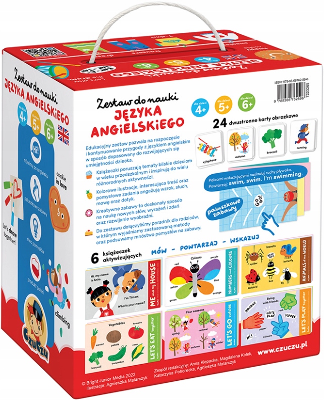 CZUCZU ZESTAW DO NAUKI JĘZYKA ANGIELSKIEGO 4-6 LAT Autor Praca zbiorowa