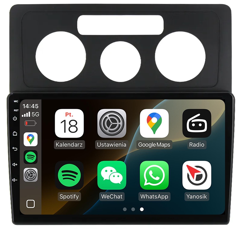 Vw Caddy 2004-2010 Rádio Navigace Android Auto Carplay Mapy