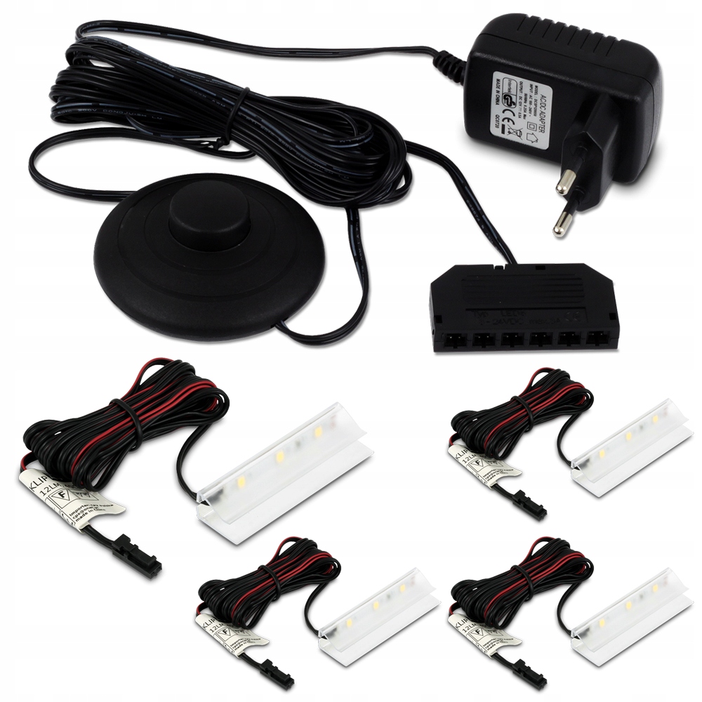 ZESTAW 4xKLIPS LED DO PODŚWIETLENIA PÓŁKI SZKLANEJ EAN (GTIN) 5903824303652