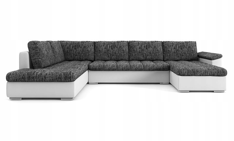 NAROŻNIK ROGÓWKA VEGAS 315x190x85 cm biel, grafit