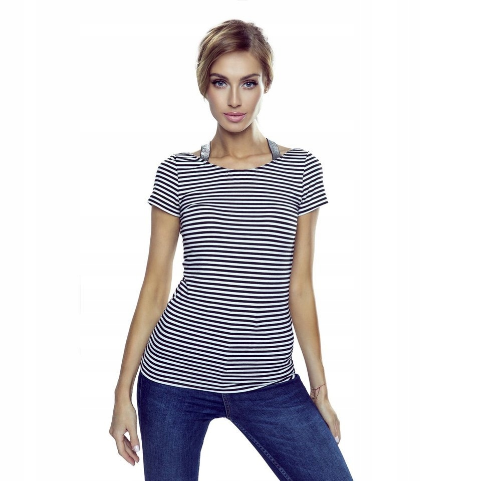

Eldar Meg T-Shirt z dekoltem na plecach paski S