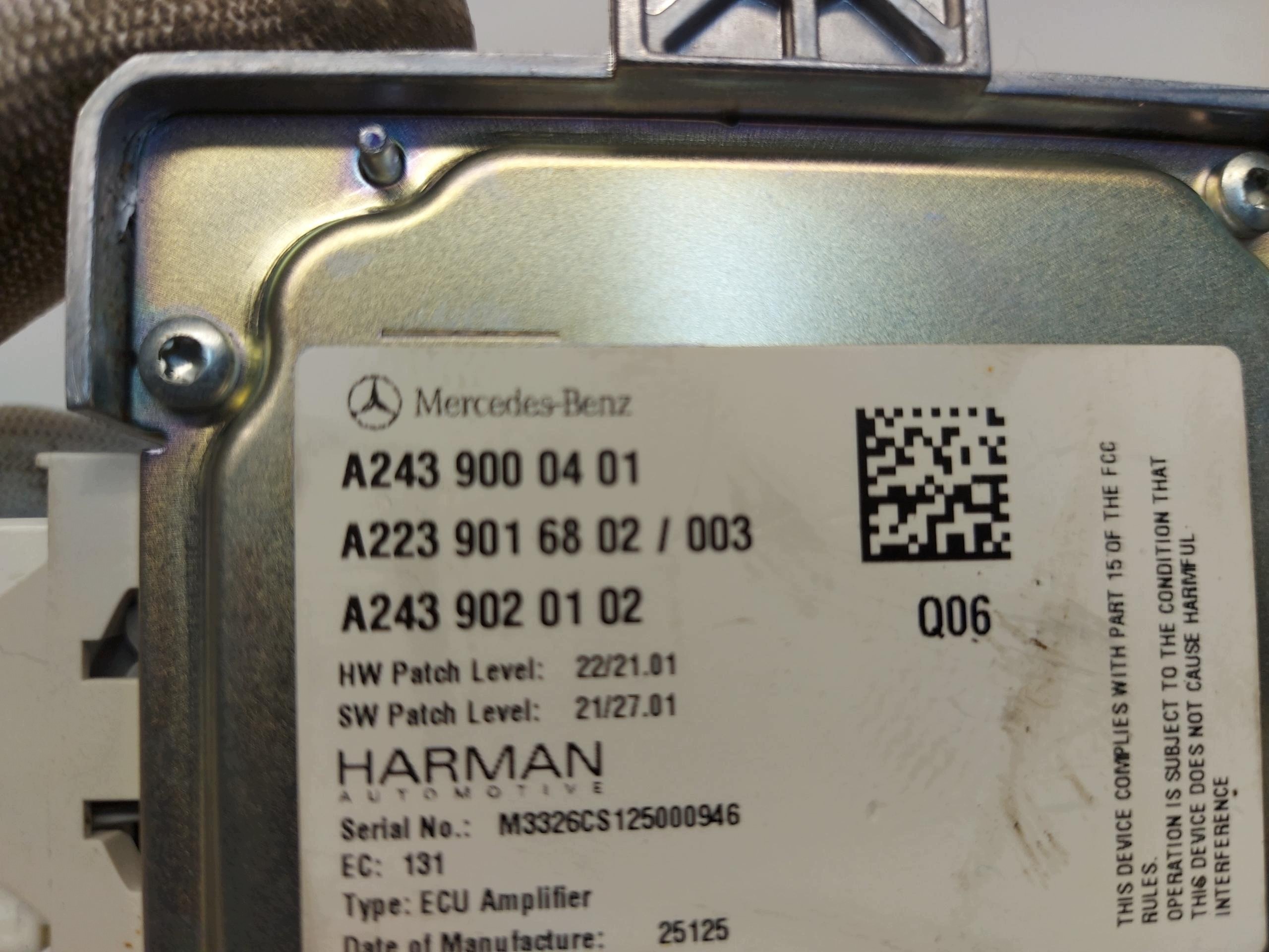 Mercedes EQB 250+ X243, w247 2025r module control unit A2439000401