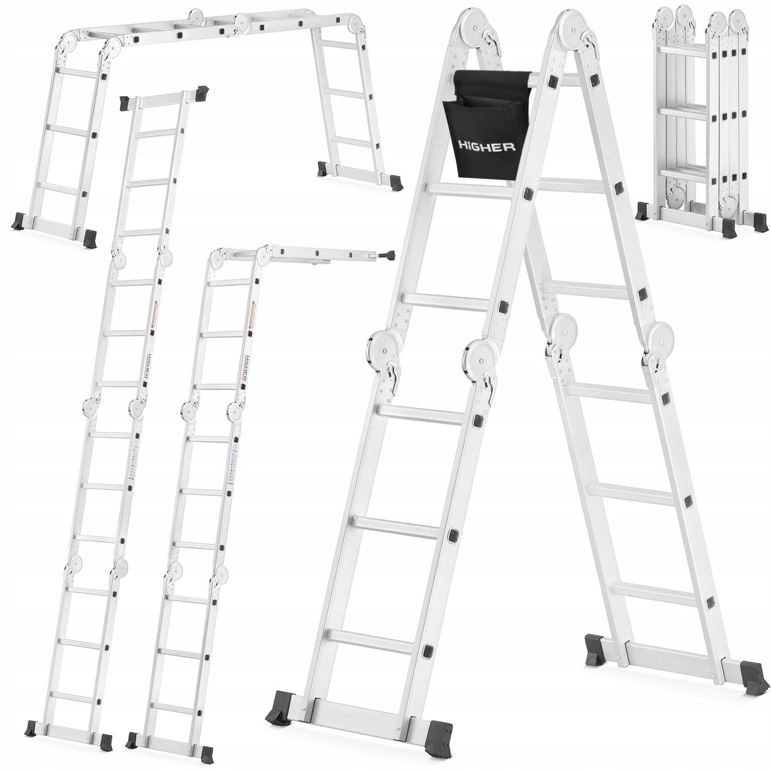 

Drabiny aluminiowa składana przegubowa 4x3 Higher