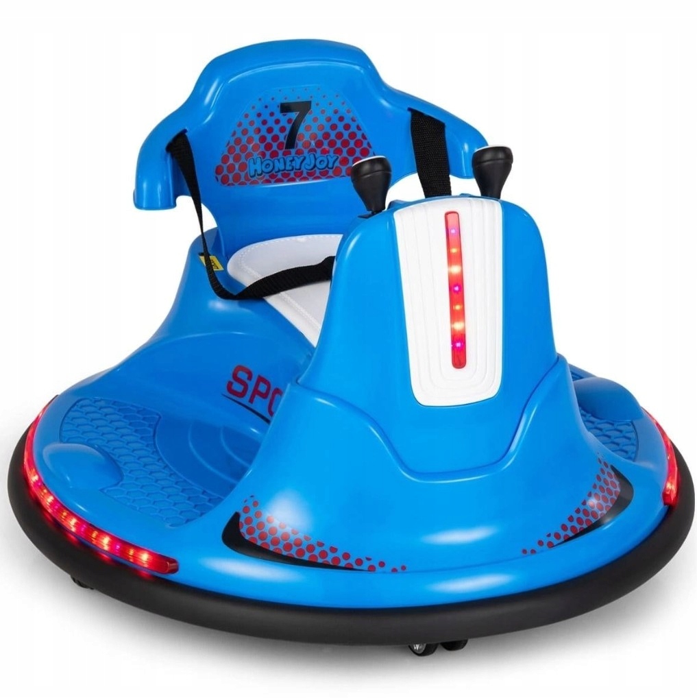 Autozderzak Auto Na Akumulator 360 Stopni Jeździk Obrotowy Led Pilot 6v