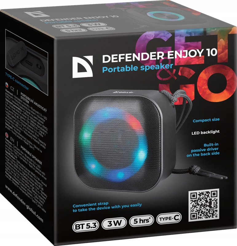 GŁOŚNIK DEFENDER ENJOY 10 BLUETOOTH 3W CZARNY — 15