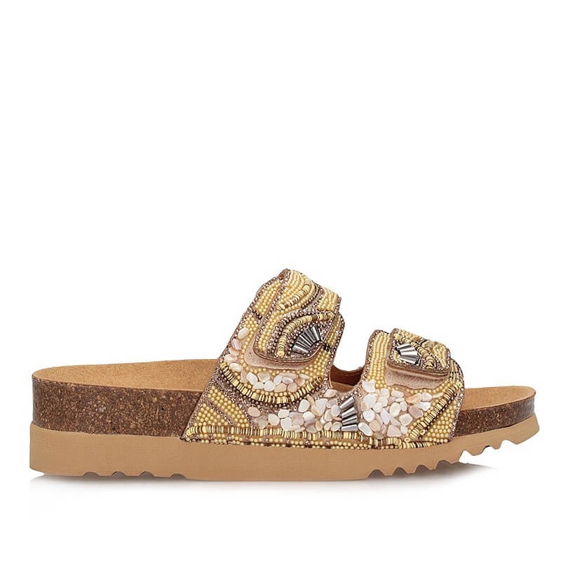 Zdravotní nazouváky na suchý zip Scholl Lisboa 2 Straps F32024 1002